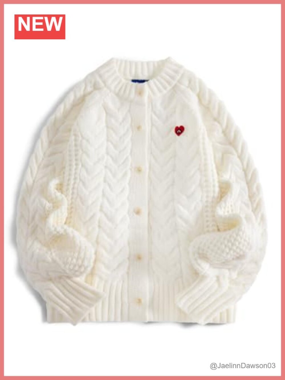 Chunky Cable Knit Cardigan Sweater Open Front Long Sleeve